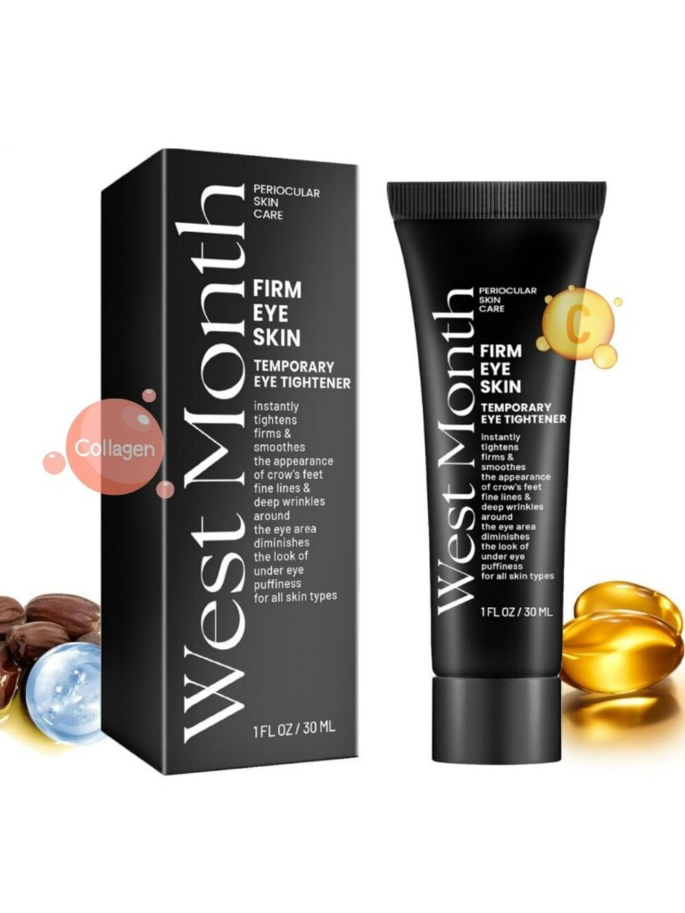 West Month Firm Eye Skin Temporary Eye Tightener 1 FL OZ / 30 ML Instantly Tight
